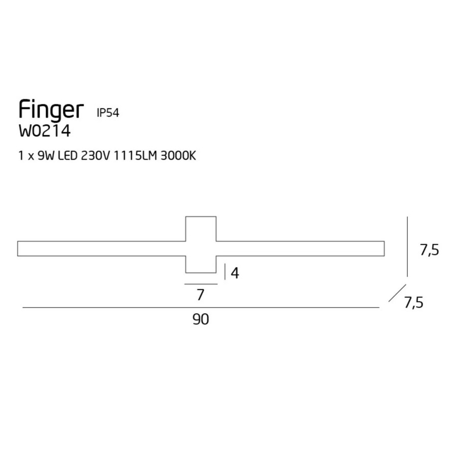 Бра Finger 90cm IP54
