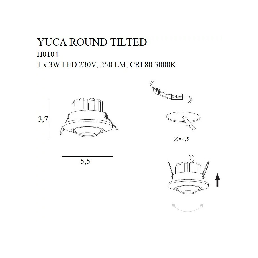 Yuca Round Tilted
