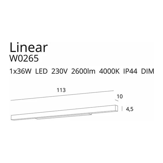 Бра Linear