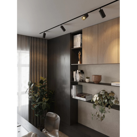 Rayo Spotlight for 3-Phase Track System, Black