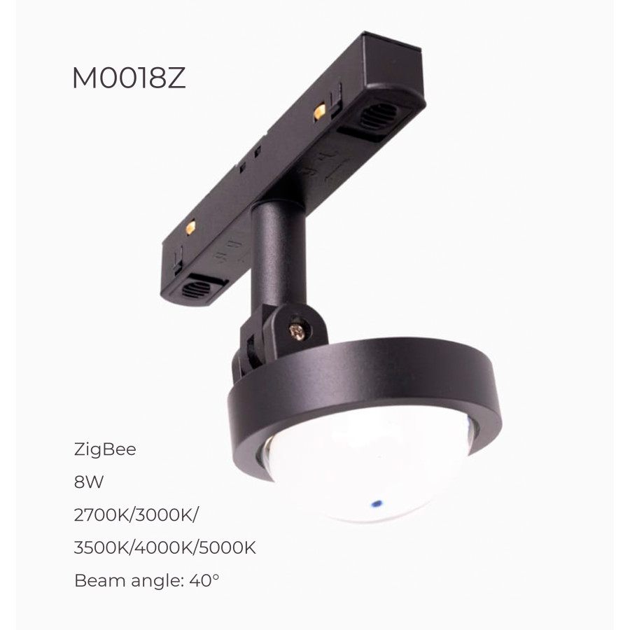 Лінзований прожектор Maxlight для магнітного шинопроводу 8W 2700K-5000K 40° ZigBee M0018Z