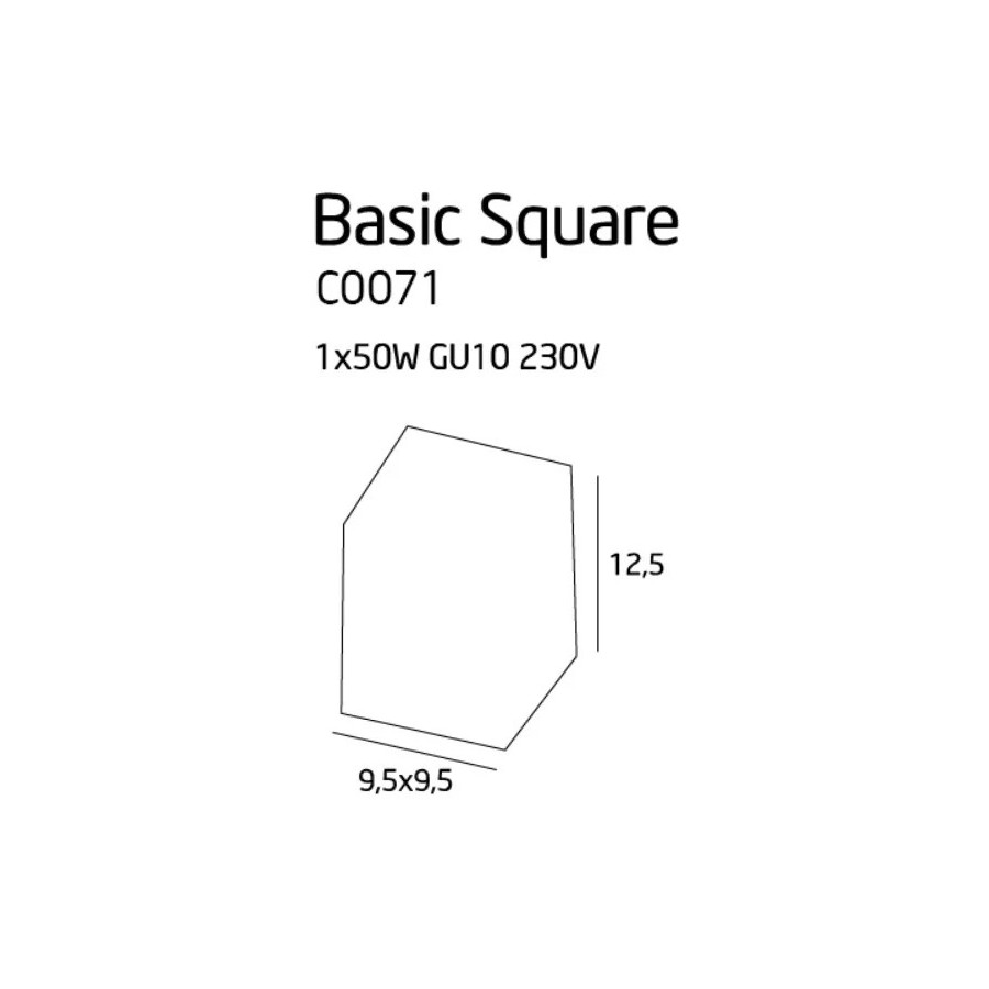 Стельовий світильник Basic Square