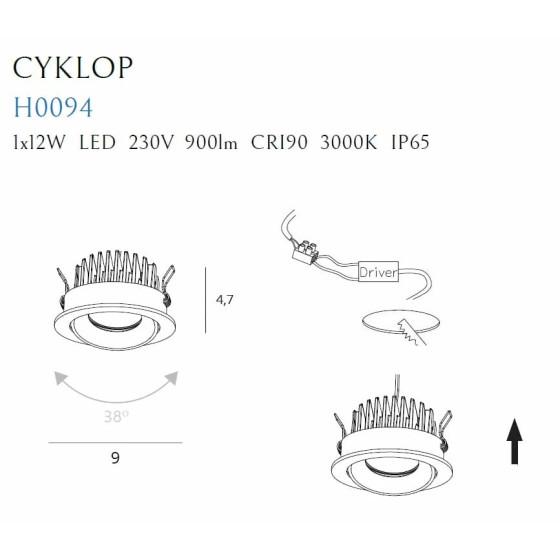 H0095 Cyklop 4000K