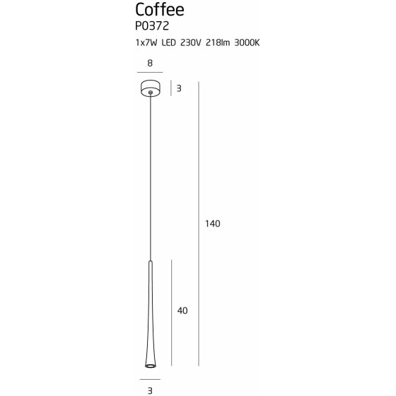 Підвісний світильник  Coffee I