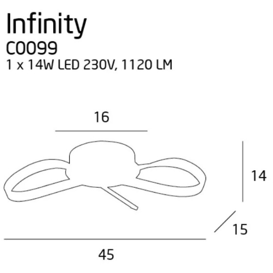Стельовий світильник Infinity
