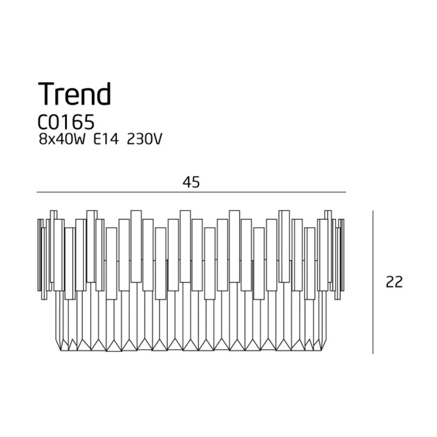 Стельовий світильник Trend 45cm
