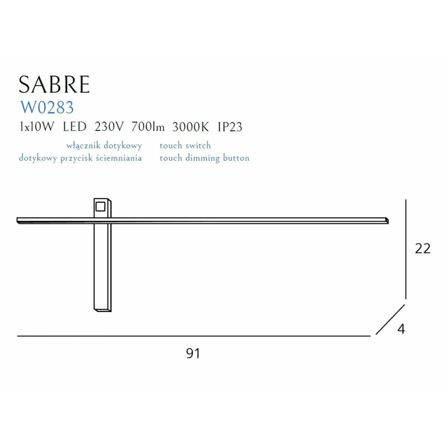 Бра Sabre 91cm