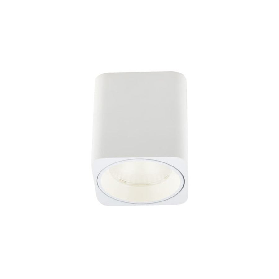 Стельовий точковий світильник Maxlight Tub C0156 білий + золоте декоративне кільце RC0155/C0156