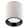 Стельовий точковий світильник Maxlight Tub C0155 білий  + золоте декоративне кільце RC0155/C0156