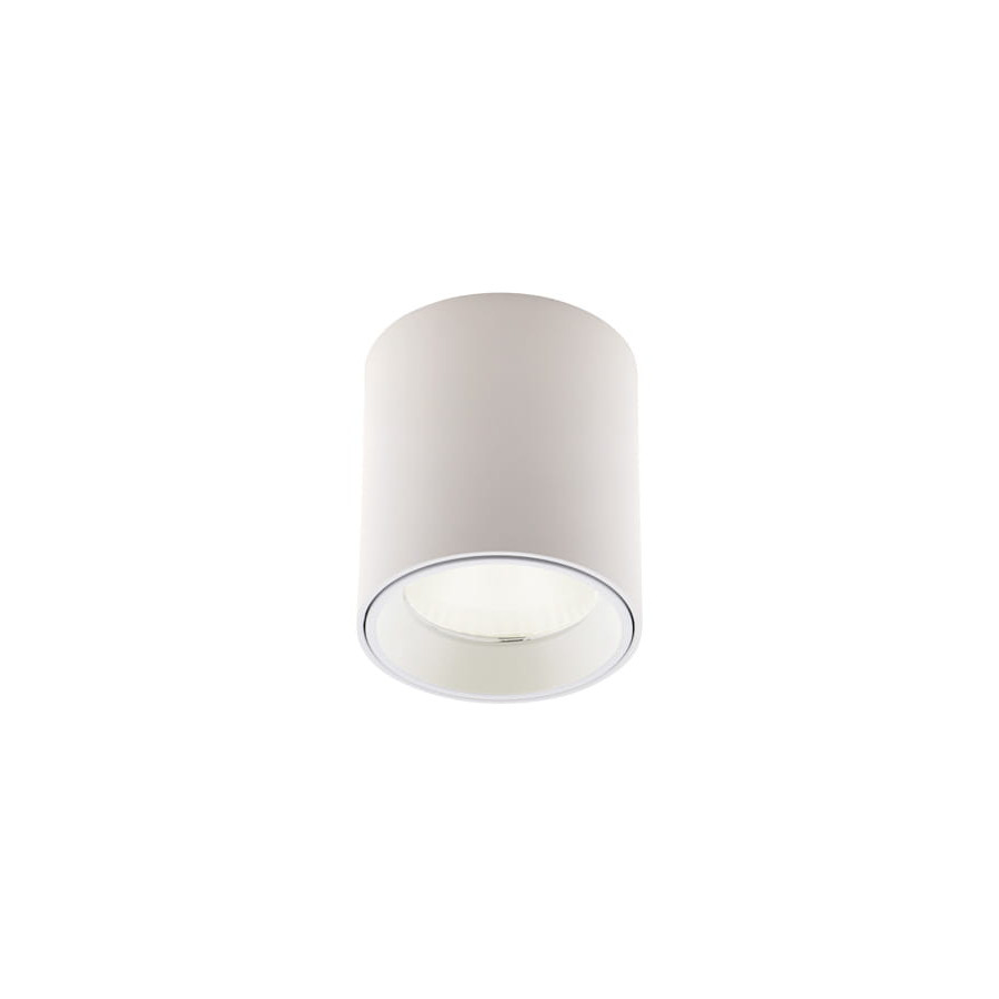 Стельовий точковий світильник Maxlight Tub C0155 білий  + золоте декоративне кільце RC0155/C0156