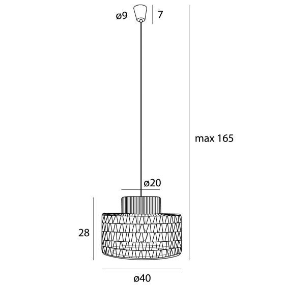 Підвісний світильник Maxlight P0587 Raffle