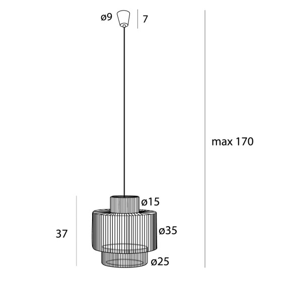 Підвісний світильник Maxlight P0586 Labriz