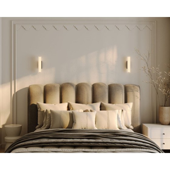 Опис настінного світильника Maxlight W0363 Kinkiet Fayette 31cm 6W Чорний IP44 3000K