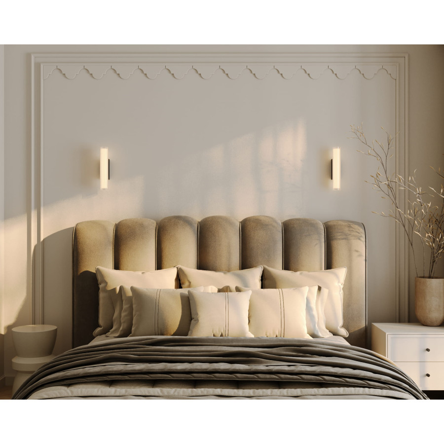 Опис настінного світильника Maxlight W0363 Kinkiet Fayette 31cm 6W Чорний IP44 3000K