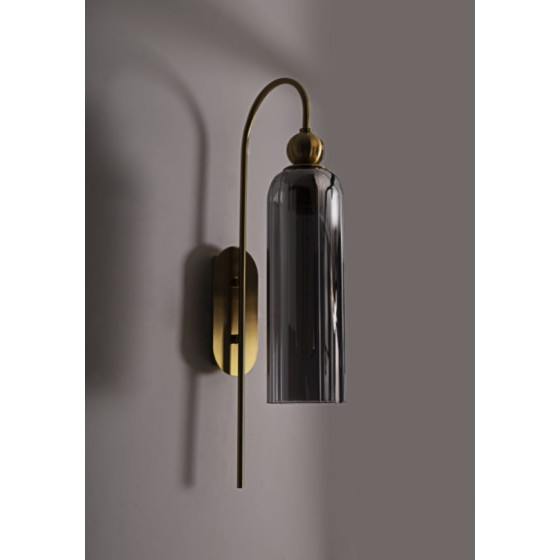 Настінний світильник Maxlight W0333 Kinkiet Campanila Smoky Glass