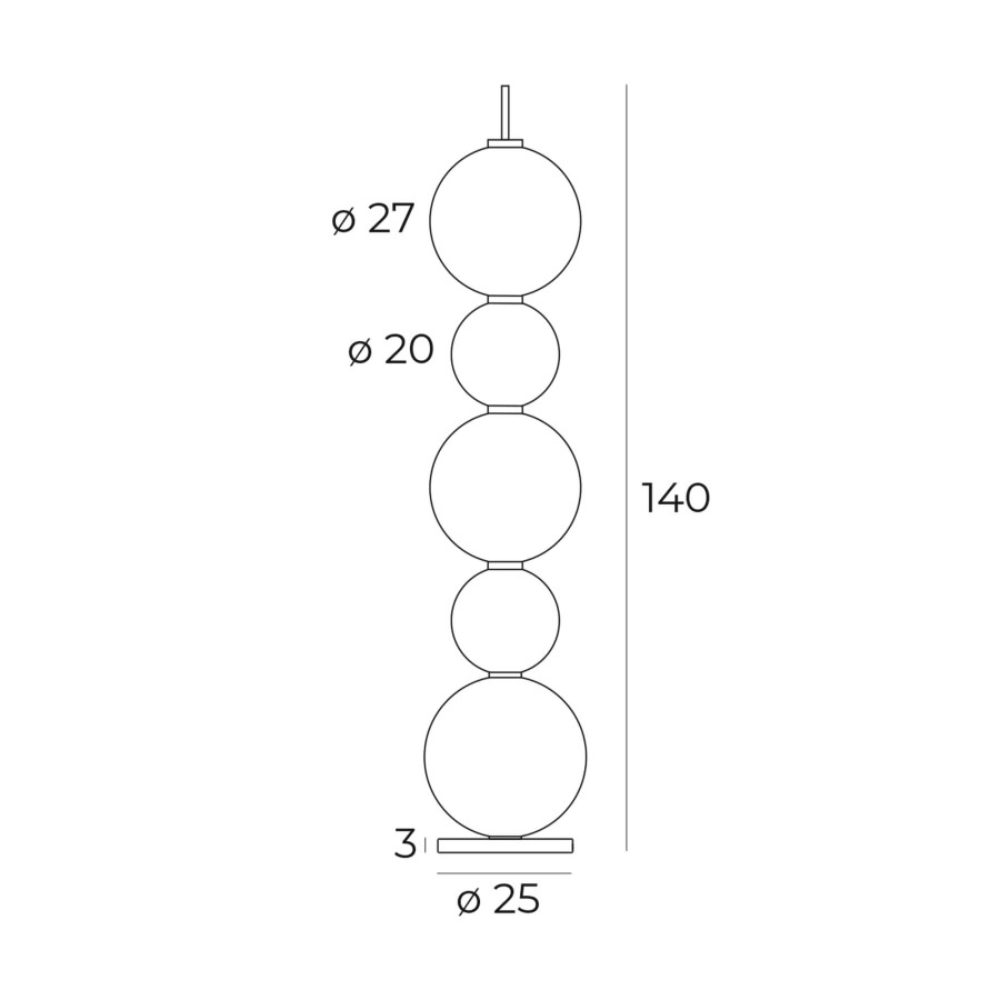 Торшер Maxlight F0058 Чорний Tama