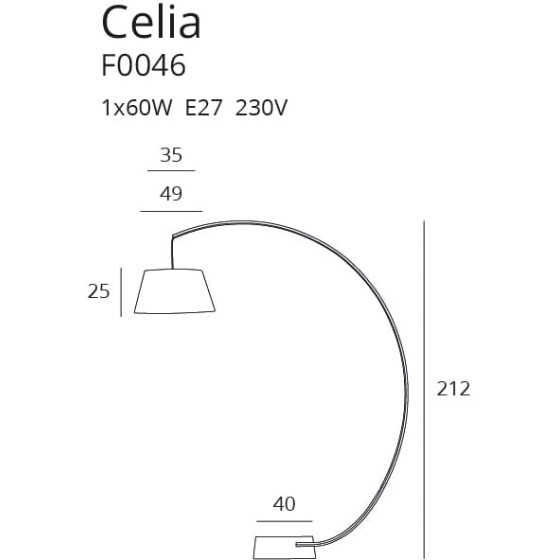 Торшер Celia від Maxlight