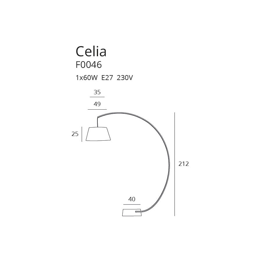 Торшер Celia від Maxlight