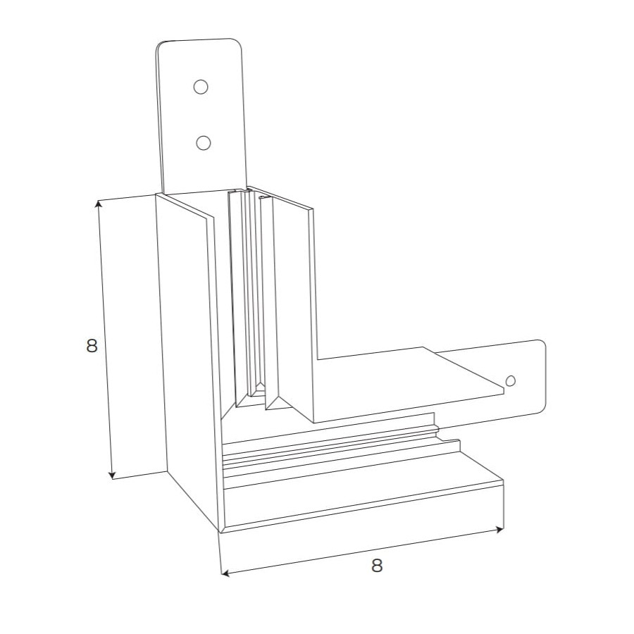 Кутове механічне з'єднання Maxlight Magnetic MT0003